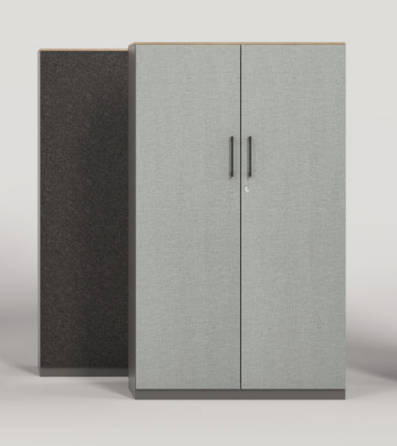 Armoires portes battantes bois / acier Mobimetal