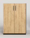 Armoirette portes battantes bois / acier Mobimetal