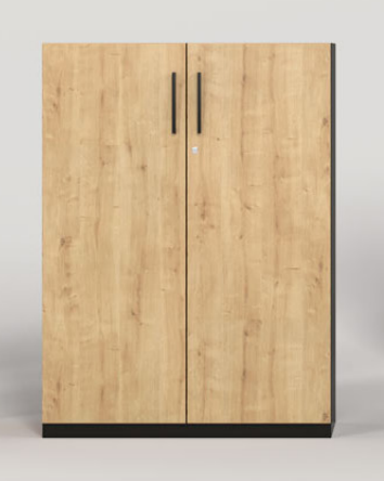 Armoirette portes battantes bois / acier Mobimetal