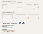 Bureaux Aska Columbia table haute et standard