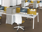 Bureaux Aska Columbia pieds inclinés métal