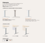 Bureaux Prem's Columbia voile de fond bois