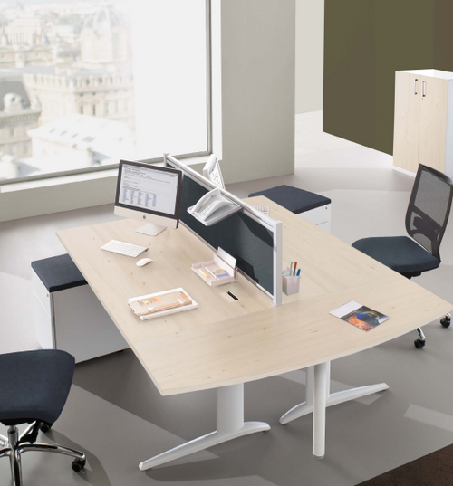 Bureaux Prem's Columbia voile de fond métal