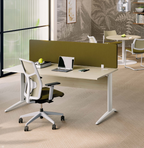 Bureaux Prem's Columbia voile de fond bois