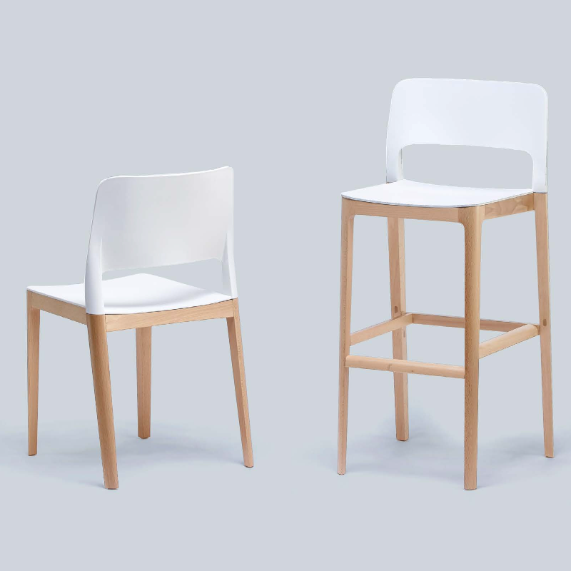 Chaise et Tabouret - C 700 - Contract - Columbia