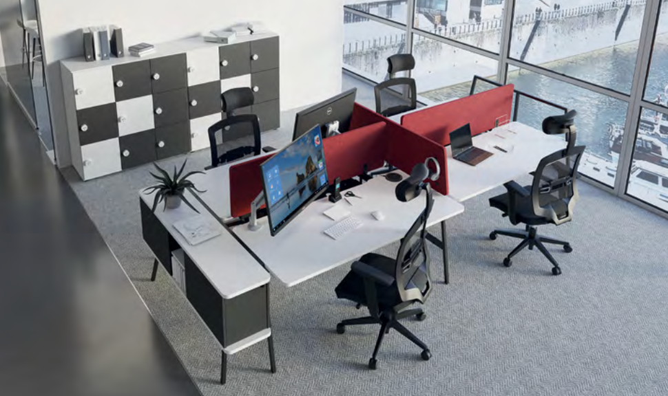 Alto - Bureaux multipostes fixes ou coulissants - Buronomic