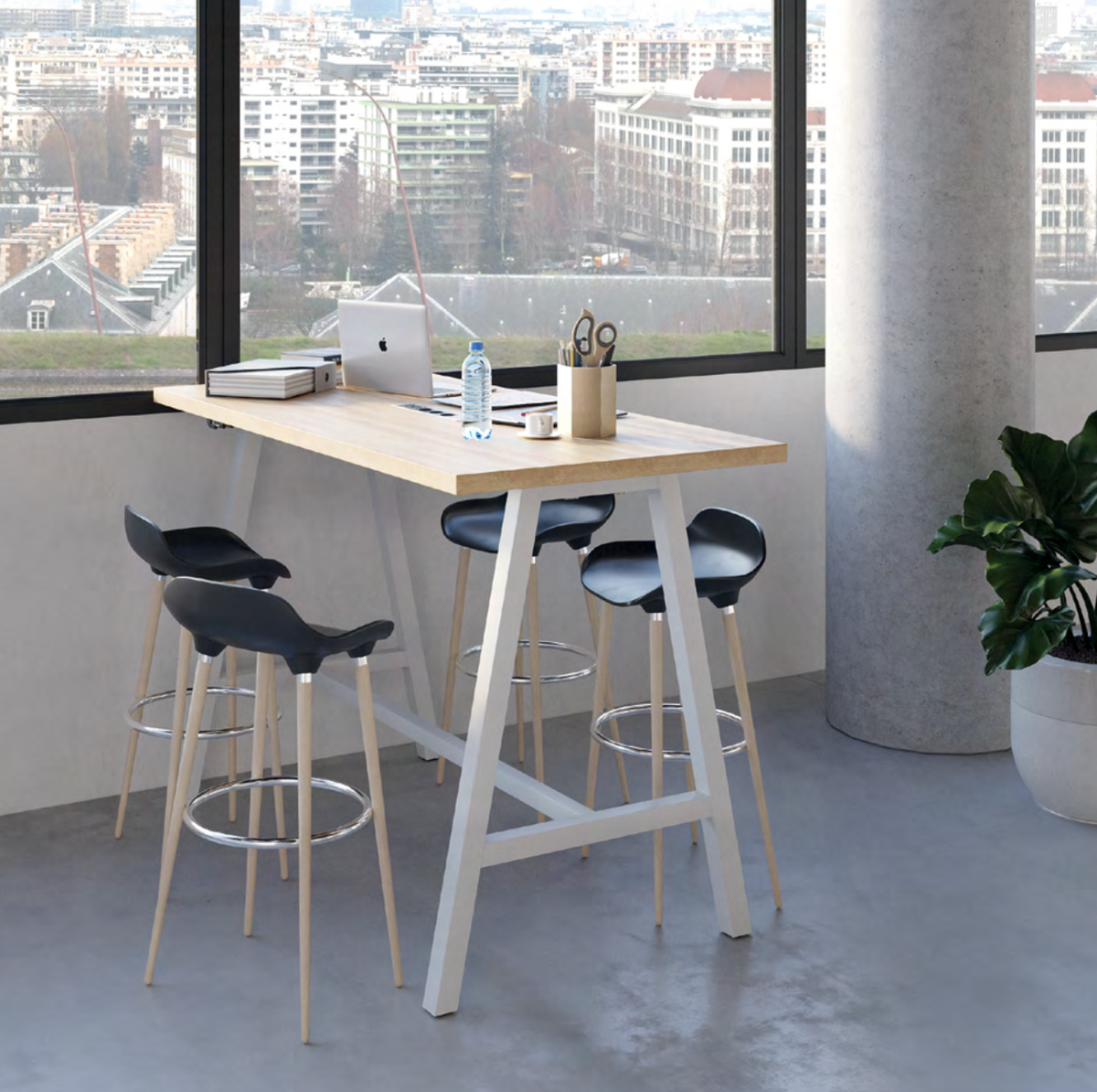 Cohésion haute - Tables coworking - Buronomic