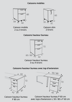 Comfort - Caisson de rangement - Buronomic