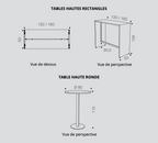 Détente - Table haute - Buronomic