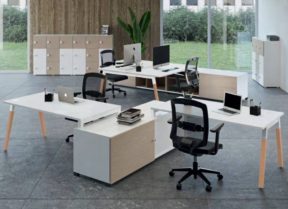 Dialogue - Bureau individuel, multiposte et table de réunion - Buronomic