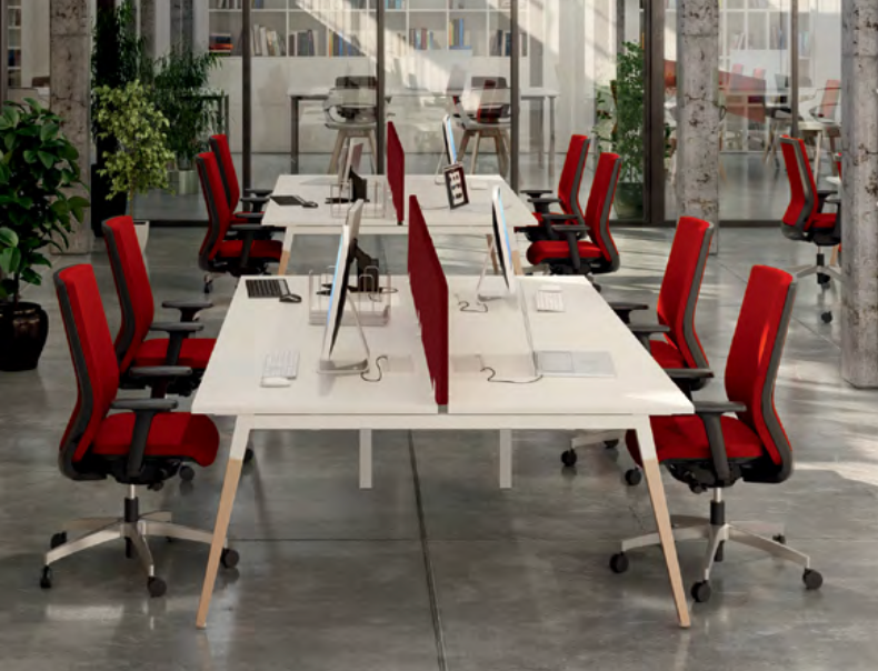 Dialogue - Bureau individuel, multiposte et table de réunion - Buronomic