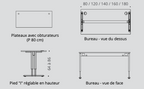 Essentiel - Bureau réglable en hauteur - Buronomic