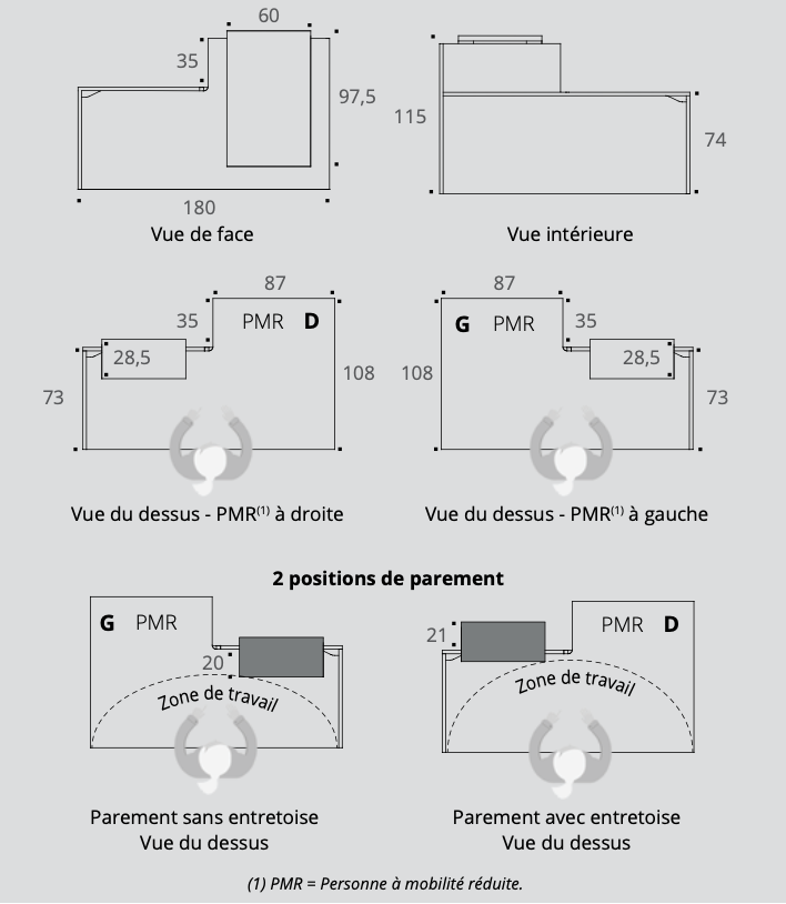 Fifty Fifty - Comptoir d'accueil - Buronomic