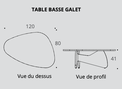Tables basses Galet & Carrée - Accueil - Buronomic