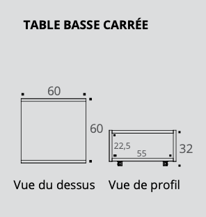 Tables basses Galet & Carrée - Accueil - Buronomic