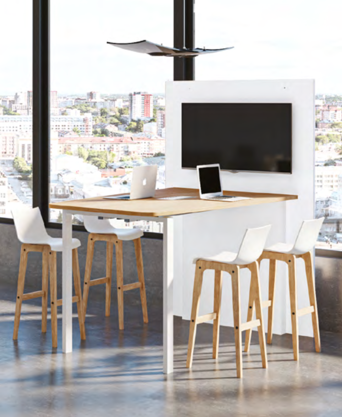Visio Hub - Table haute - Buronomic