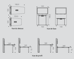 Visio Hub - Table haute - Buronomic