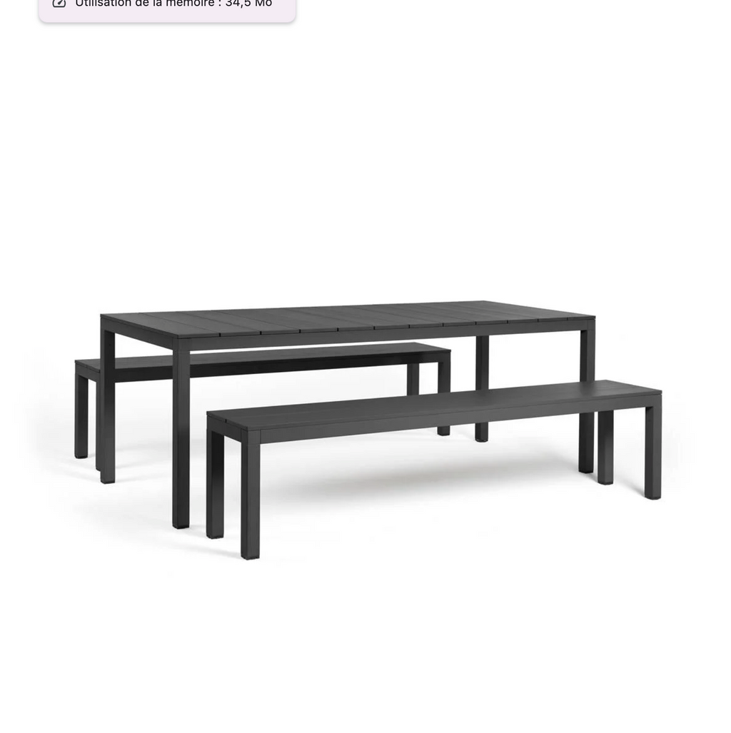 Set Rio Bench Alu - Nardi