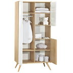 Armoire 1 grande et 2 petites portes niche SEVENTIES