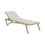 Bain de soleil en résine Pacific inclinable avec roulettes toile synthétique - Stamp