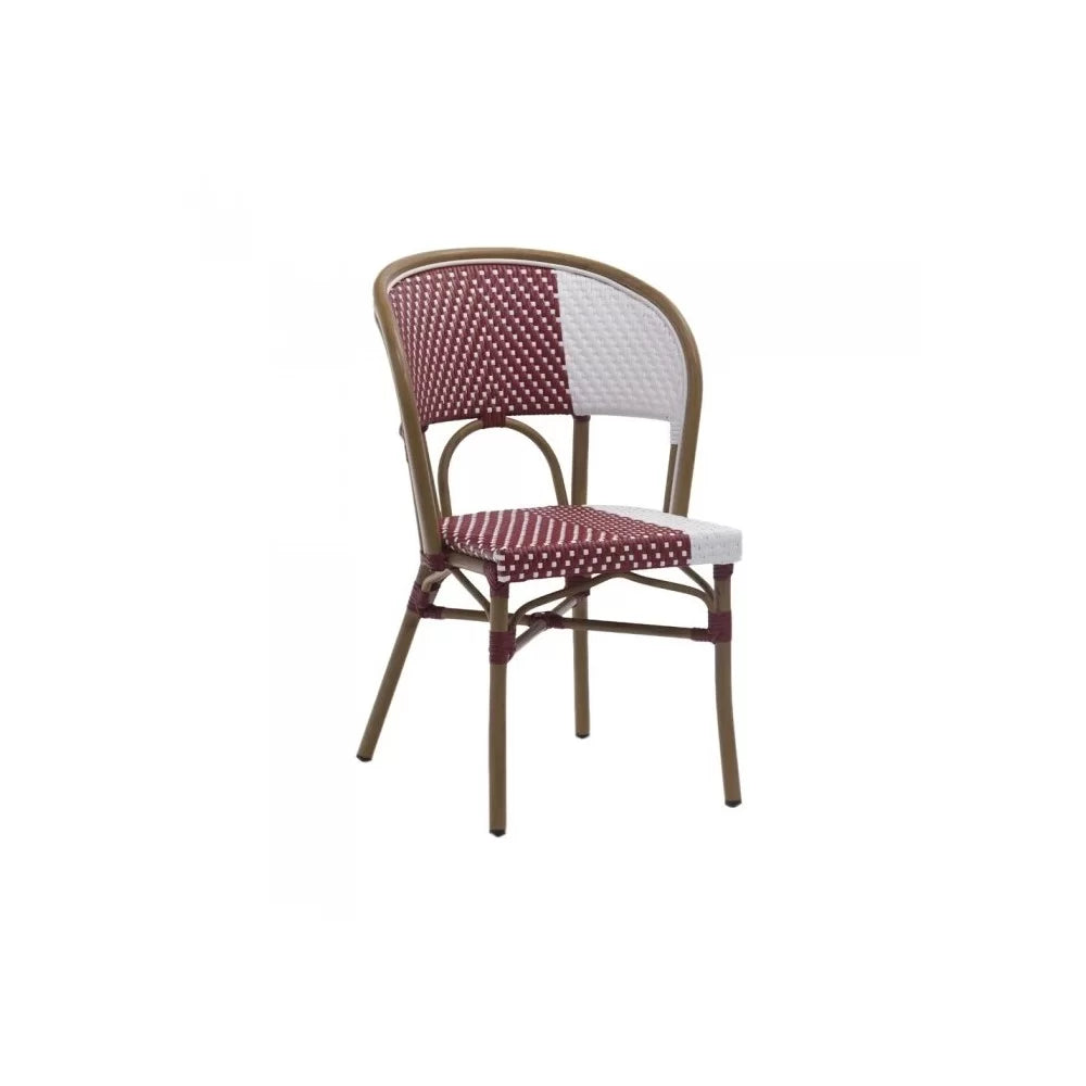 Chaise Bridge en aluminium rotin VINCENNES - Stamp
