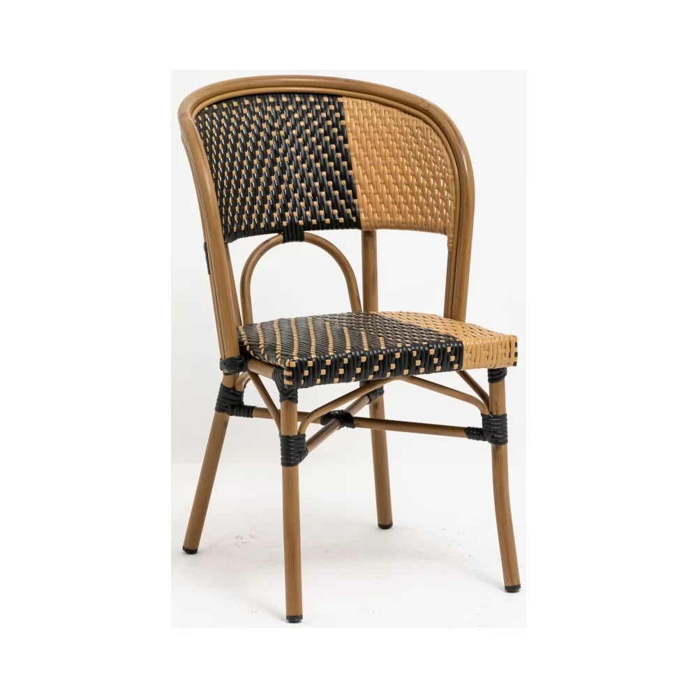 Chaise Bridge en aluminium rotin VINCENNES - Stamp