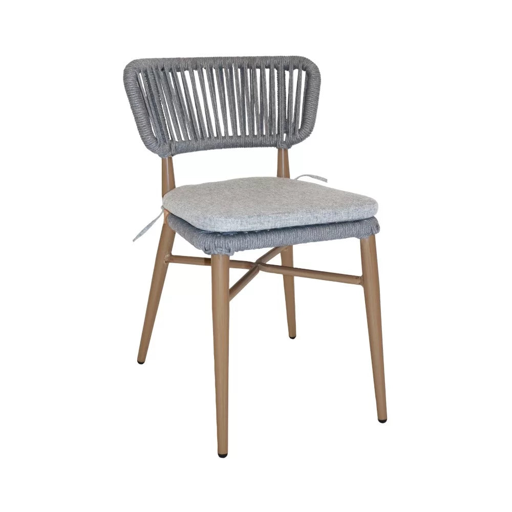 Chaise en aluminium naturel NORDIC  - Stamp