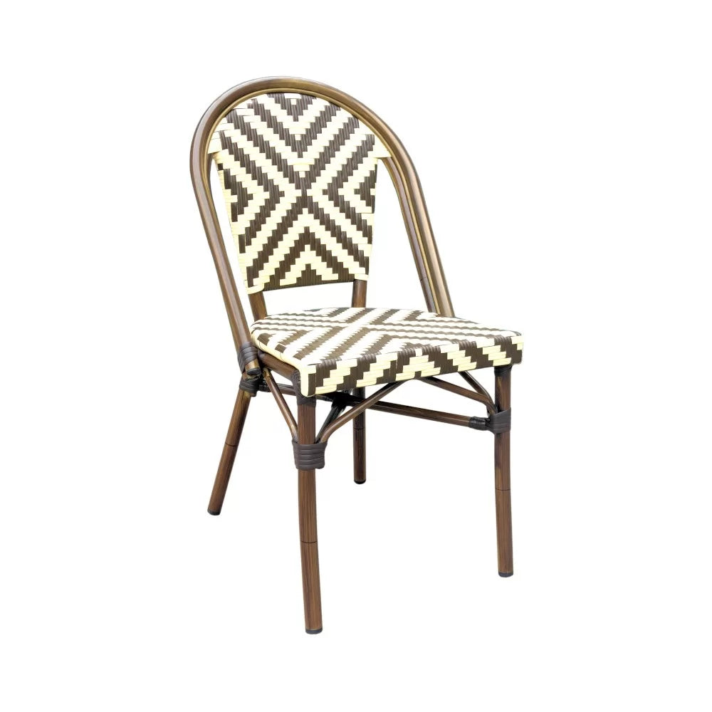 Chaise en aluminium rotin VENITIA GRAPHIC III  - Stamp