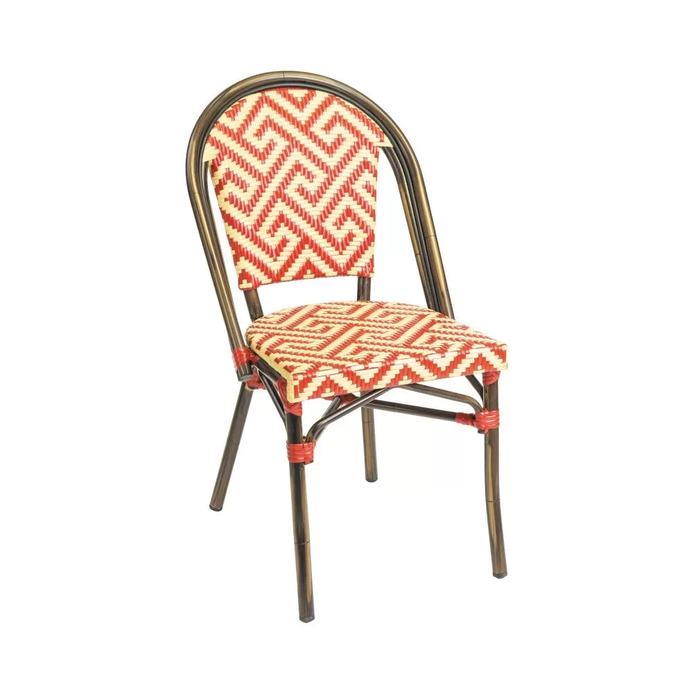 Chaise en aluminium rotin VENITIA GRAPHIC III  - Stamp