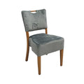 Chaise en aluminium VERONE assise et dossier tapissés - Stamp