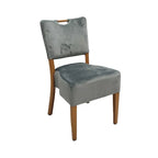 Chaise en aluminium VERONE assise et dossier tapissés - Stamp