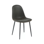Chaise en métal LOLITA assise et dossier tissu avec surpiqure - Stamp