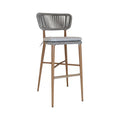 Chaise haute en aluminium naturel NORDIC  - Stamp