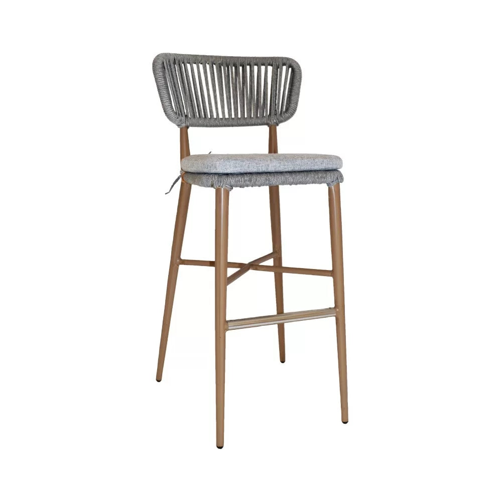 Chaise haute en aluminium naturel NORDIC  - Stamp