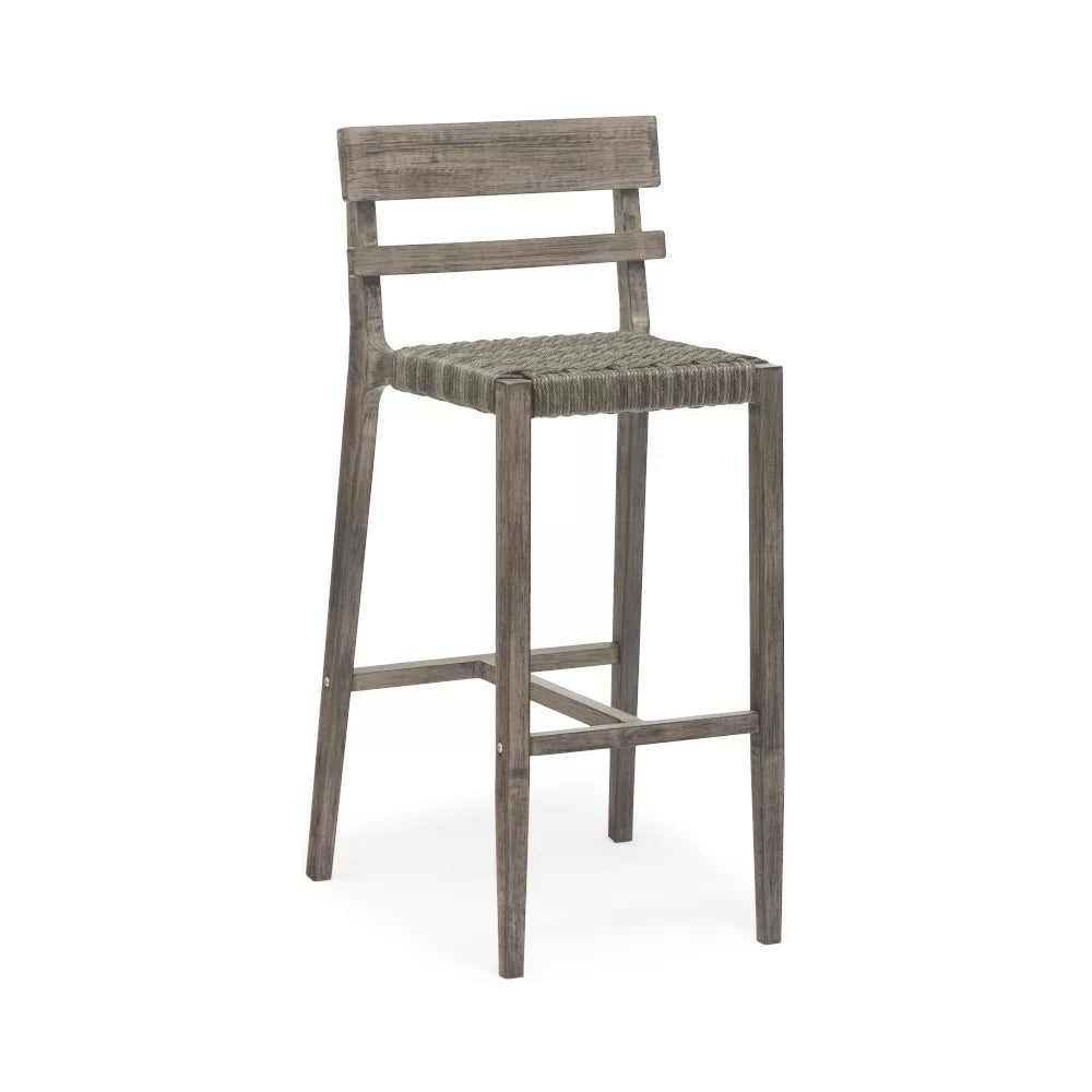 Chaise haute  en aluminium wood grey TOLEDO - Stamp