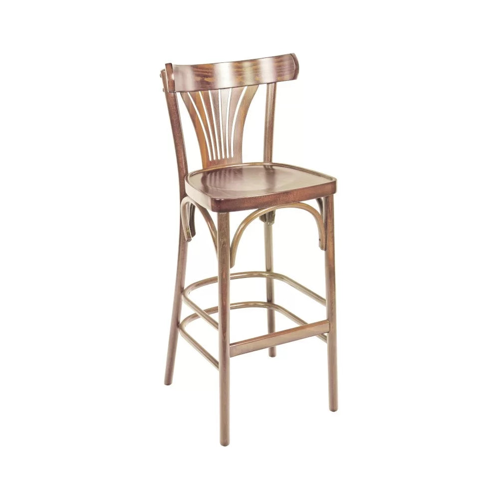Chaise haute en bois hêtre massif MORZINE II assise bois  - Stamp