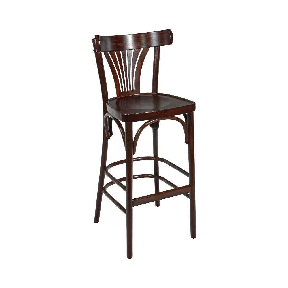 Chaise haute en bois hêtre massif MORZINE II assise bois  - Stamp