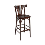 Chaise haute en bois hêtre massif MORZINE II assise bois  - Stamp