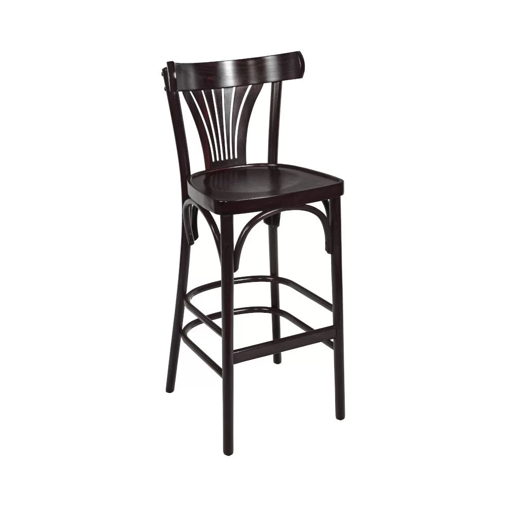 Chaise haute en bois hêtre massif MORZINE II assise bois  - Stamp