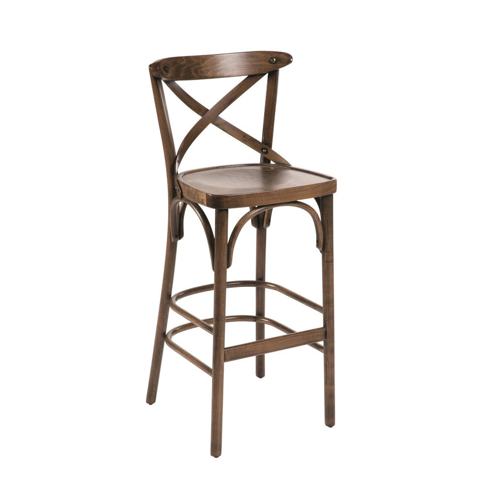 Pise - chaise haute hêtre massif assise bois ou tapissée  - Stamp