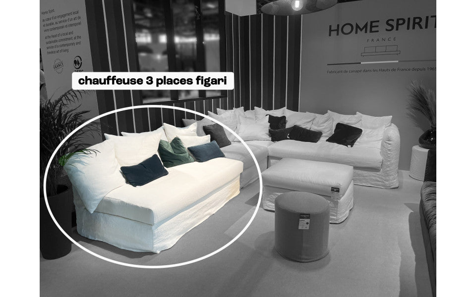 Chauffeuse 3 places Figari 166 cm - Home Spirit