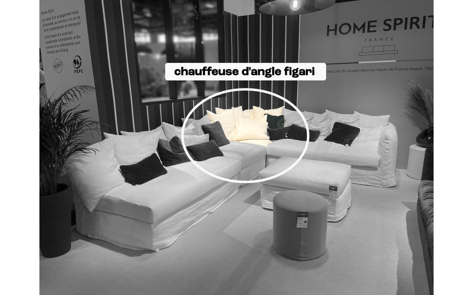 Chauffeuse d'angle Figari 100 x 100 cm - Home Spirit