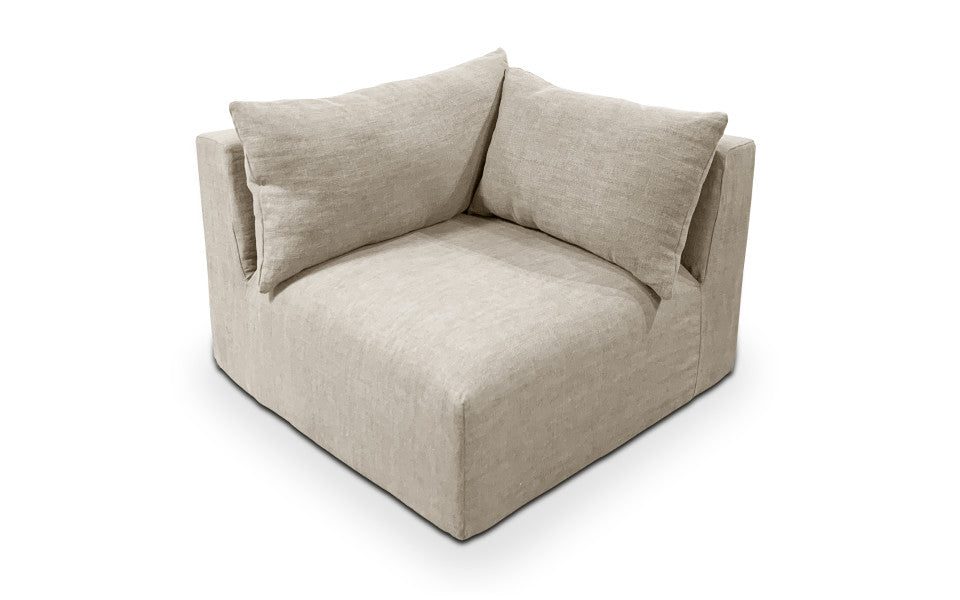 Chauffeuse d'angle Cyclade 100 x 100 cm - Home Spirit