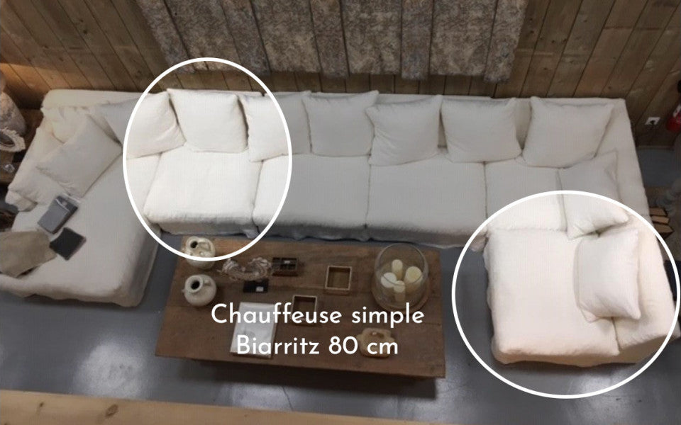 Chauffeuse simple Biarritz 80 cm - Home Spirit