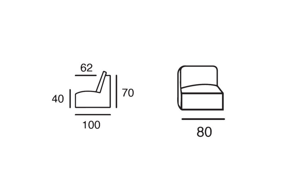 Chauffeuse simple Cyclade 80 cm - Home Spirit