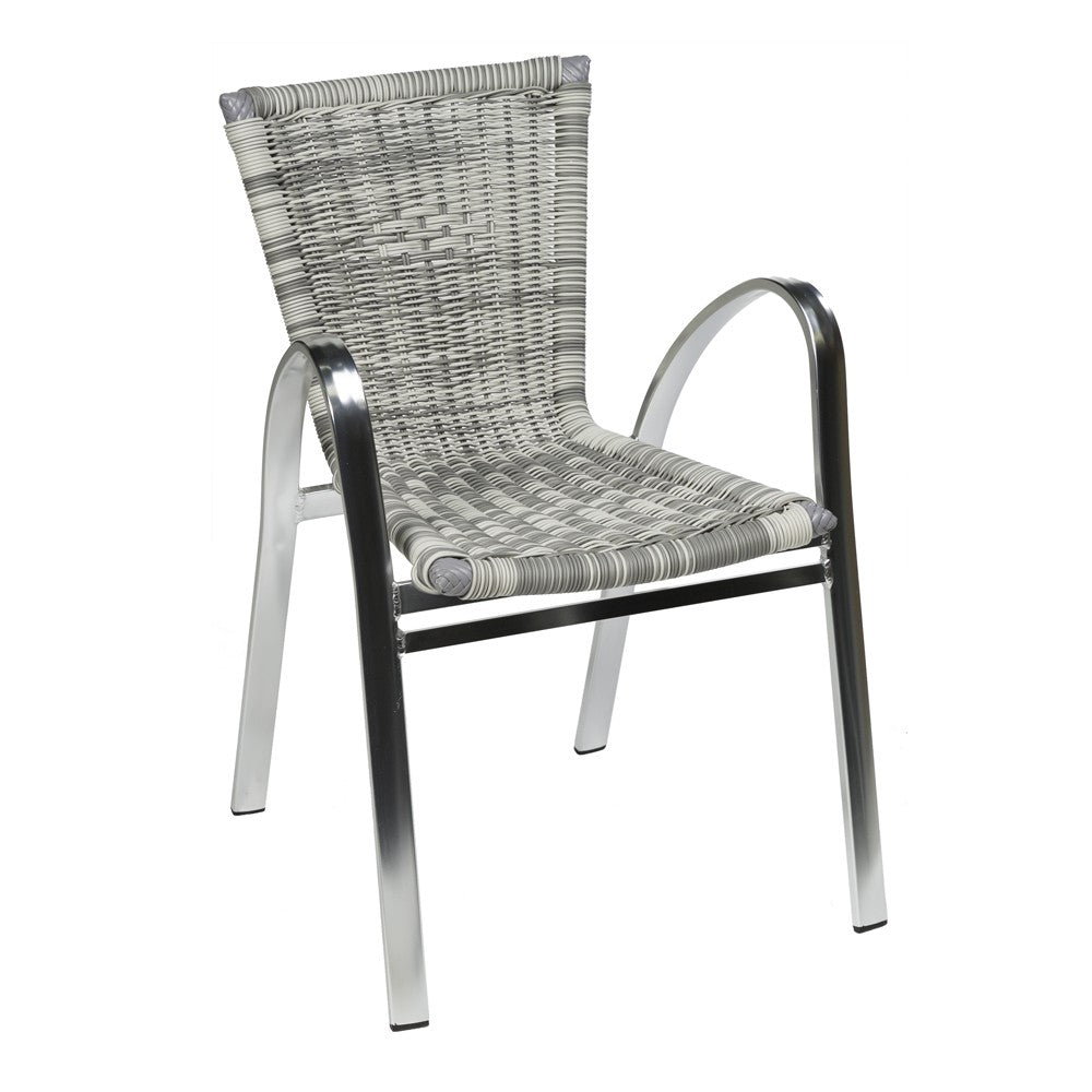 Barbade - fauteuil aluminium tressé - Stamp