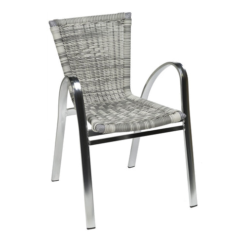 Barbade - fauteuil aluminium tressé - Stamp