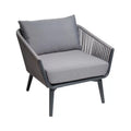 Fauteuil bas en aluminium SISAL  - Stamp