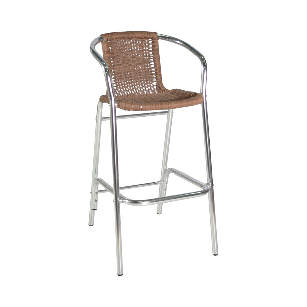 Bora - chaise haute aluminium tressée - Stamp