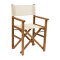 Deauville - fauteuil bois assise et dossier textylène - Stamp